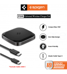 Wireless Charger Pad Spigen 15W USB C IPhone /Android Qi Fast Charging