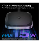 Wireless Charger Pad Spigen 15W USB C IPhone /Android Qi Fast Charging